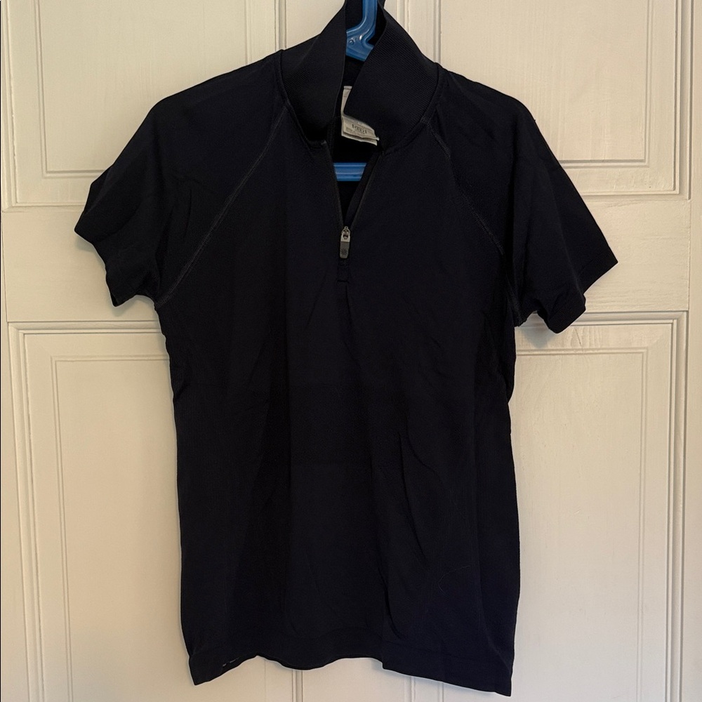 Athleta Men's Navy Half-Zip Polo
